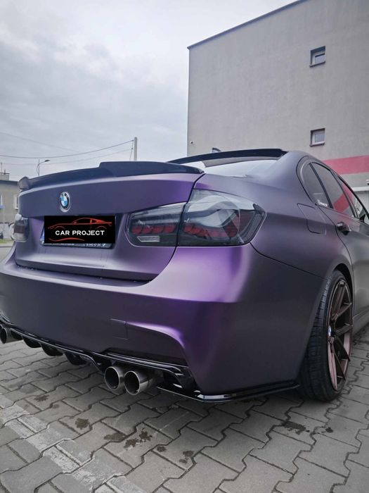 BMW F30 F31 Splitterki Tylnego Zderzaka Dokładki M-PAK Czarny Połysk