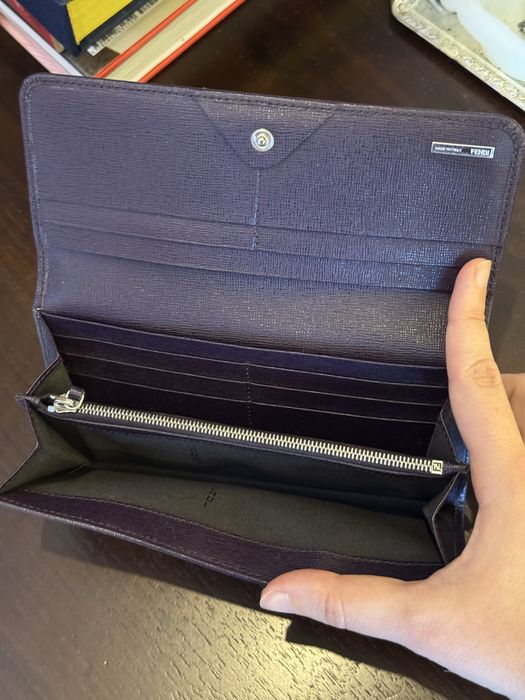 Fendi гаманець оригінал фіолетовий