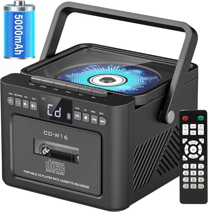 Boombox CD kasety Bluetooth radio FM USB AUX