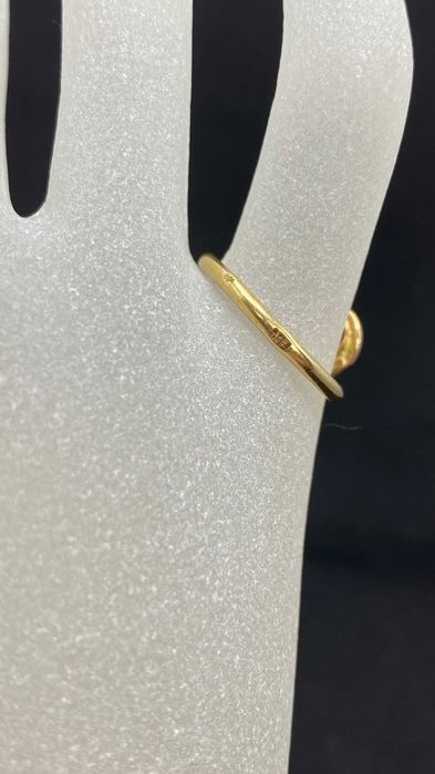 Złoty Pierścionek z różowym kamieniem 14ct 583, 2,70g, rozmiar: 16