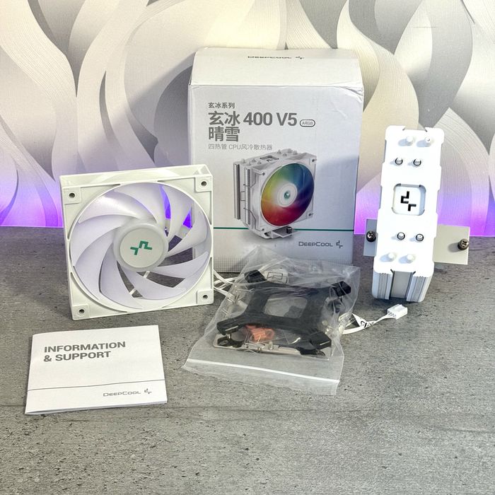 НОВА! Башня DeepCool AG400 ARGB White | 220 TDP | Наявність, Опт!