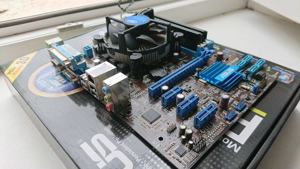 Комплект ASUS P8H61-M + ЦПУ Intel i5 3570K + Кулер + ОЗУ DDR3 - 8 ГБ