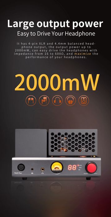Ламповий підсилювач для навушників xDuoo TA20 Plus підсилювач класу А
