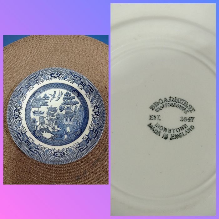 Набір посуду Англія фаянс вінтаж ,,блакитна верба - голубая ива,,