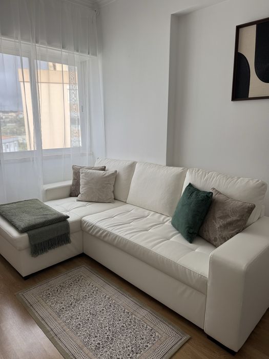 Sofá 3 lugares c/chaise longue