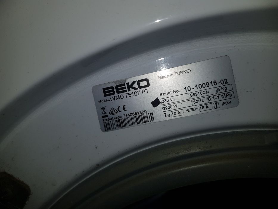Pralka beko wmd 75107 pt