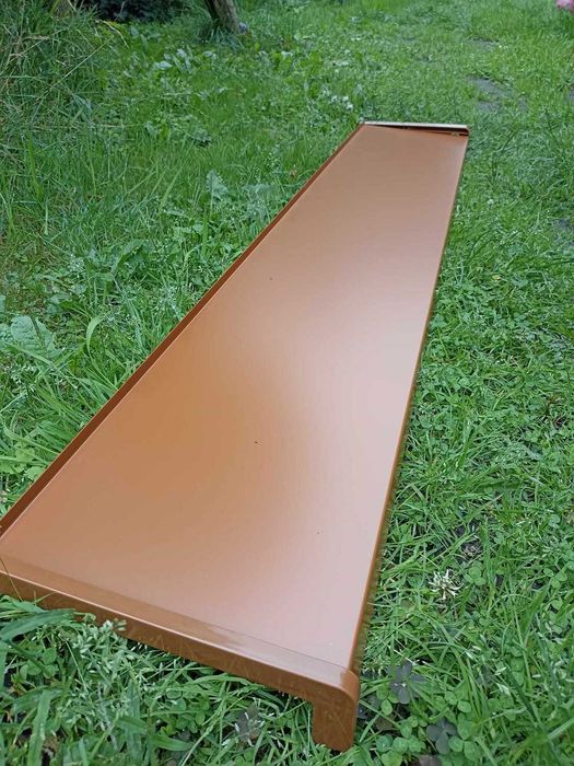 Parapety stalowe, zewnętrzne - kolor winchester, trzy sztuki