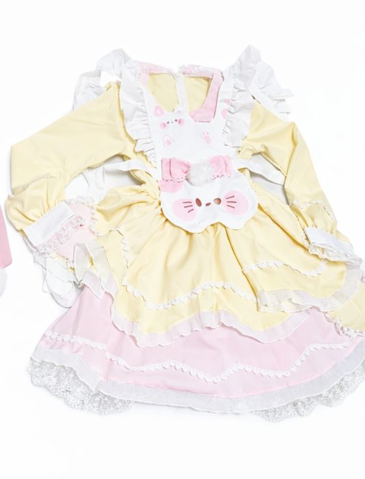 Sukienka cosplay maid lolita kawaii pastelowa rozmiar S