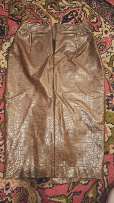 Юбка экокожа под змею