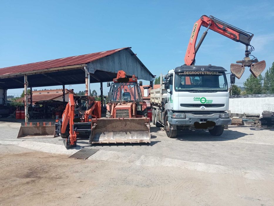 Serviço retroescavadora, camião grua, "bobcat" desaterro