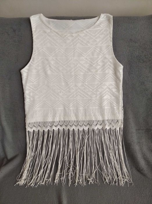 Top kremowy Boho r. XS