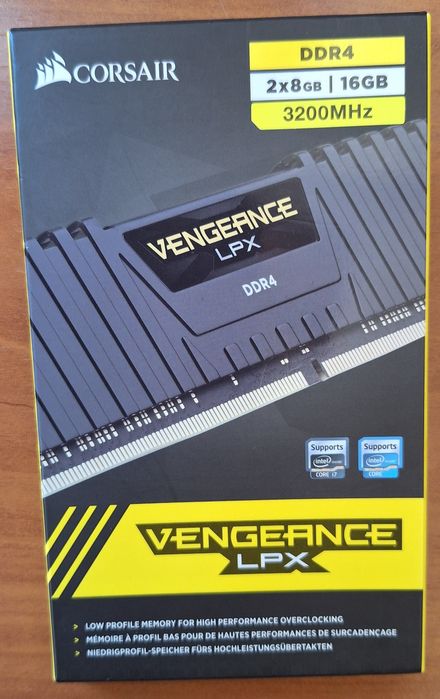 Memoria DD4 gama Vengeance 2x 8GB nota a memória e (nova) apenas testa