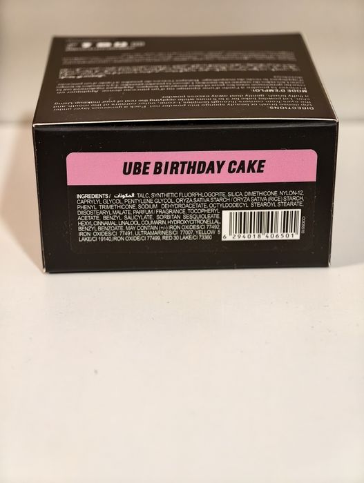 Huda beauty powder puder easy bake ube birthday cake