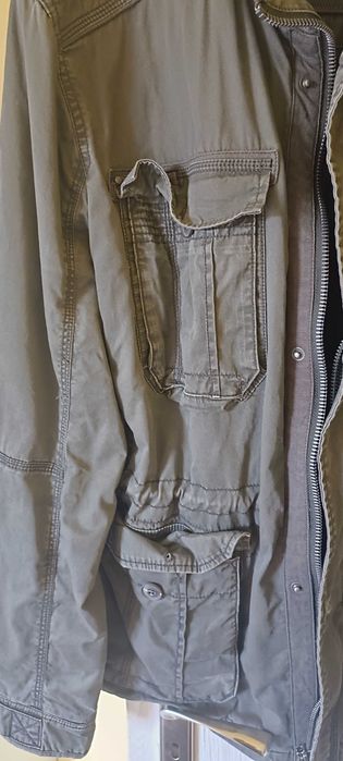 Kurtka w stylu militarnym, wiosenno-jesienna, XXL