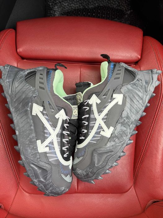 (БЕЗ ПЕРЕДОПЛАТИ)Off-White Odsy-1000 White Black Green офф вайт одсі