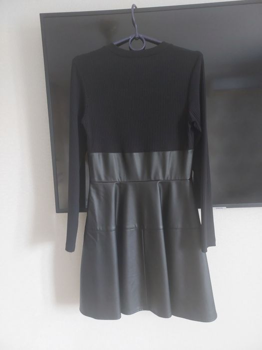 Платье 44 р-р, экокожа/ трикотаж