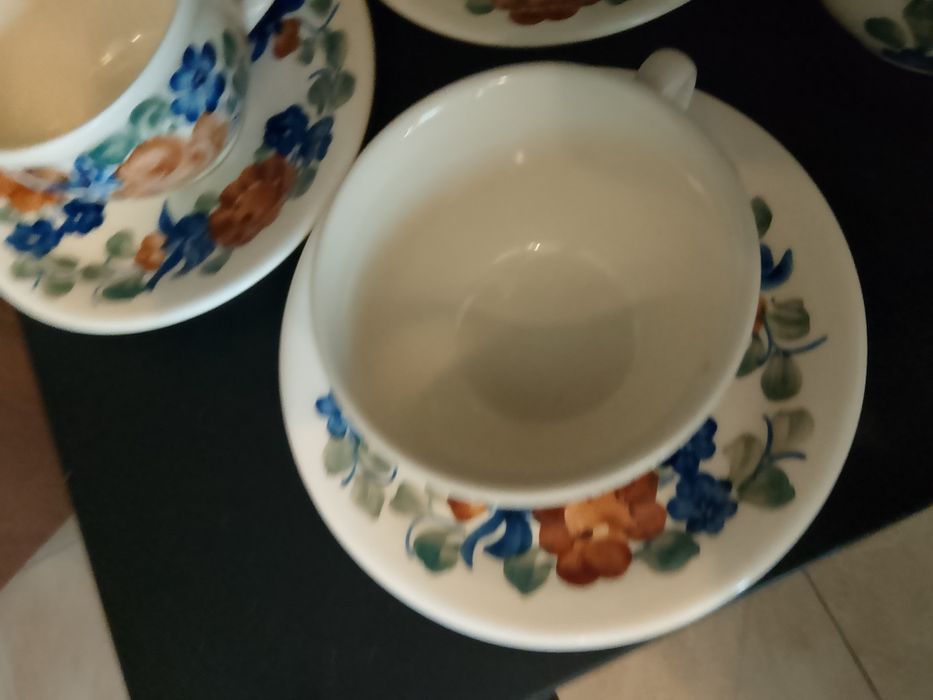 art deco piękny serwis do kawy prl