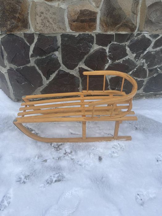 Великі дерев'яні сані Kruzzel