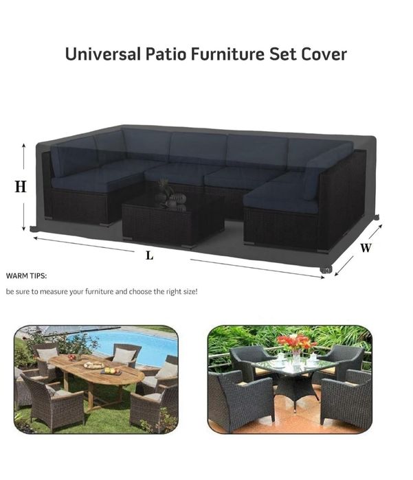 Wodoodporny Pokrowce na meble ogrodowe 135 x 115 x 60 cm