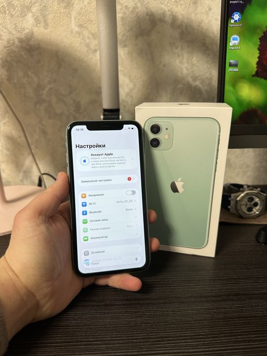 iPhone 11 128Gb | Идеал | Полный комплект | АКБ 81% | Айфон