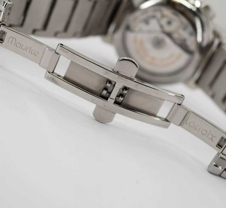 Maurice Lacroix- Automatic 25 Date, "Blue" Tachometr, Szafir, Papiery