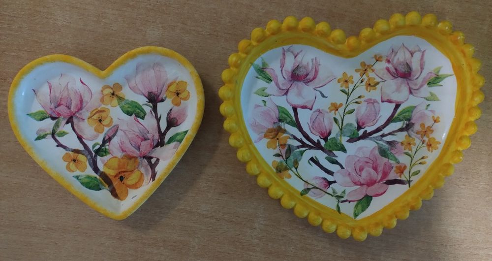 Zestaw 20 talerzyków do decoupage i 20 serwetek