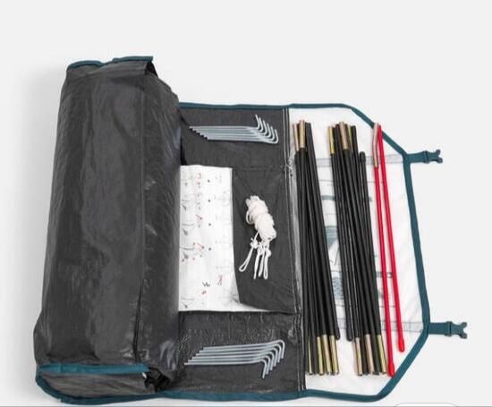 Tenda de campismo 3 pessoas,. MH100 Fresh & Black