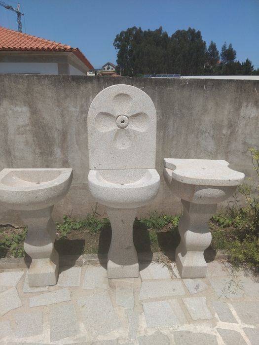 Fonte de pedra de ponte de Lima
