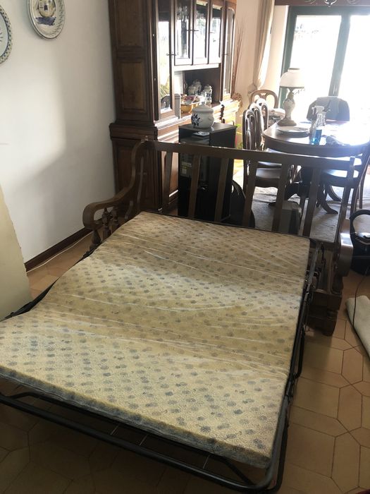 Sofa cama vermelho 3 lugares