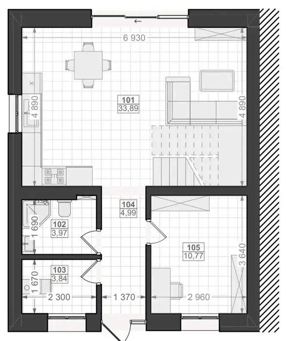 Дуплекс 116 м² у котеджному містечку Dimori Park, Брюховичі