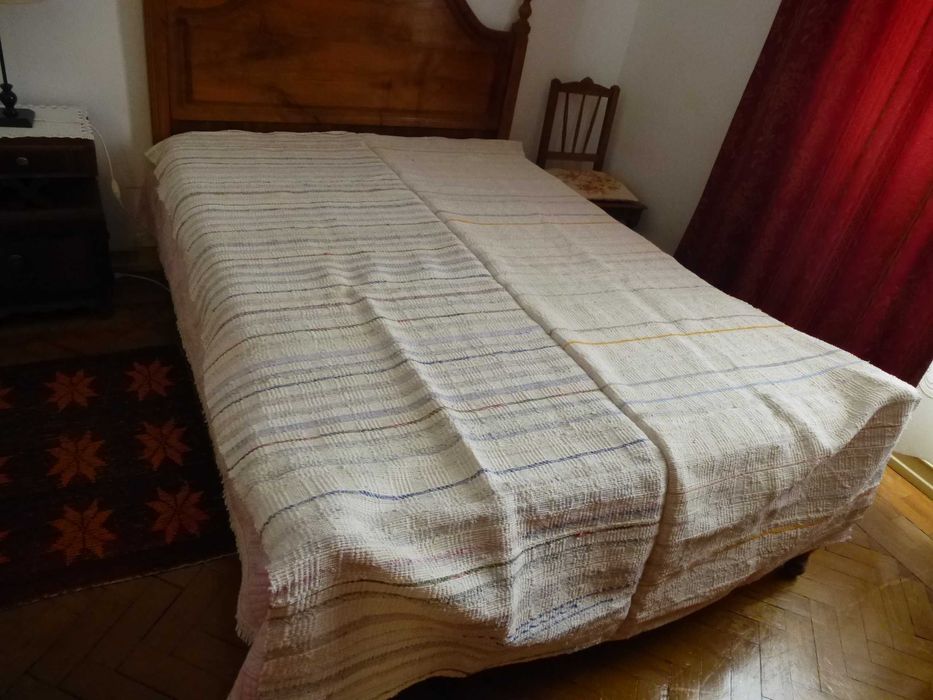 Manta de trapos do tear manual