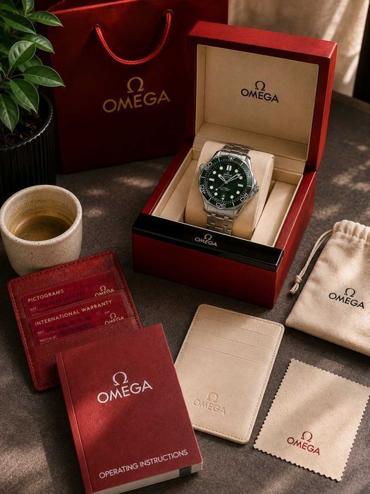Мужские часы Omega Seamaster Diver 300m Green