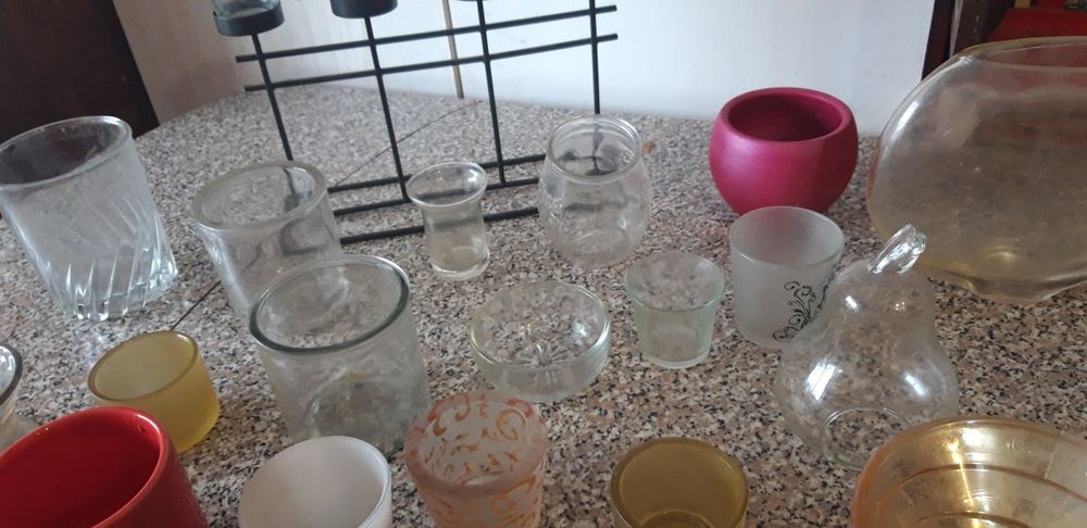 Conjunto de Porta-Velas/Outros Decorativos