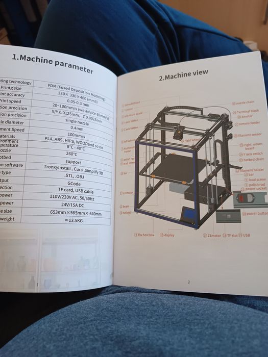 Drukarka 3D tronxy X5SA nowa nie rozpakowywana.