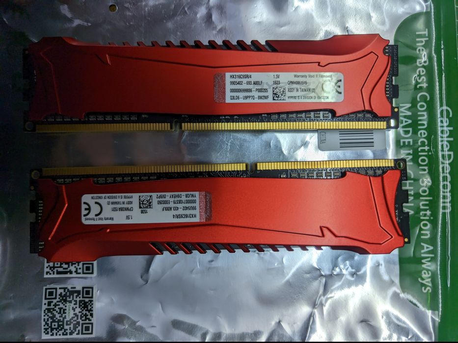 Memórias Ram DDR3 4GBx2 Kingstone HyperX Savage