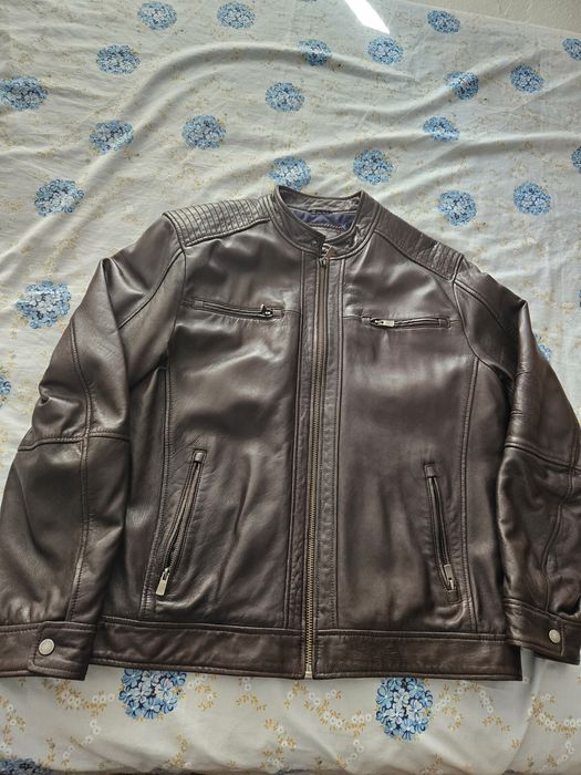 Casaco em pele castanho64729614894595123