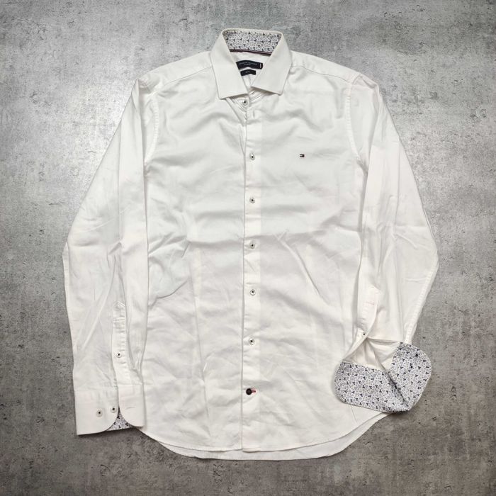 MĘSKA Elegancka PREMIUM Koszula Gładka Luxury Tommy Hilfiger Classic