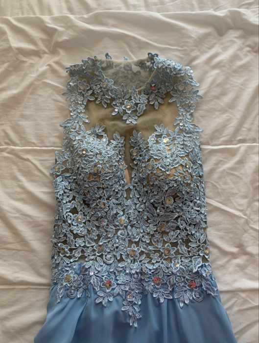 Vestido de Cerimónia Azul