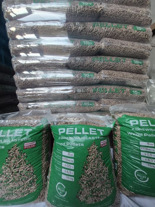 Pellet iglasty klasa a1 17.6mj 31zł worek Trzebinia