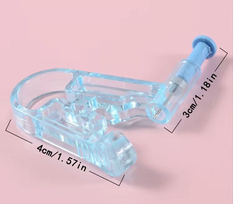 Pistola de perfuração de orelha para brincos e piercings