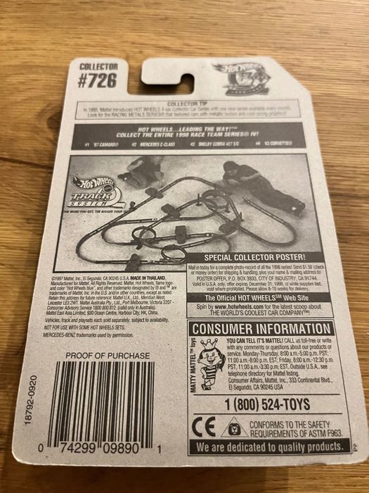 Hot Wheels Mercedes C-class Niebieski