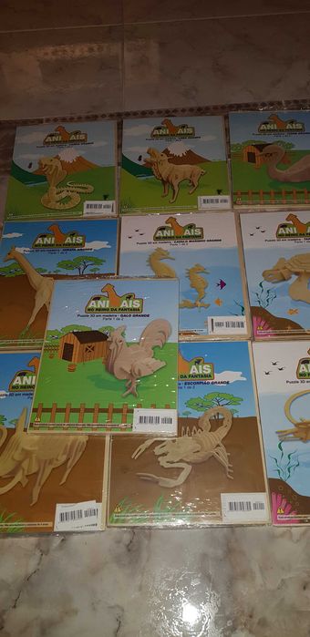 Puzzle 3D em madeira