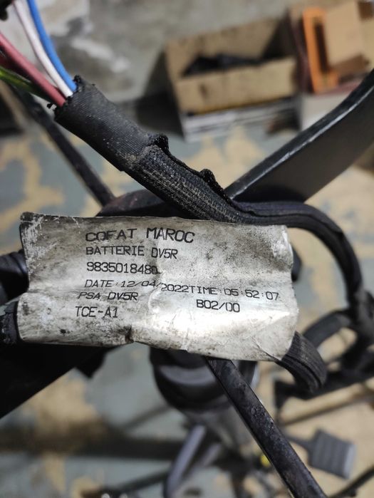 Cabo da bateria citroen peugeot spacetourer de 2022