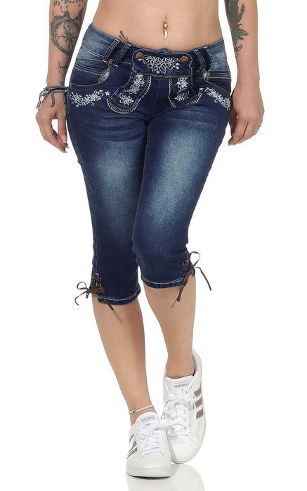 S Spodnie Jeansy 3/4 Hailys 70cm mały defekt
