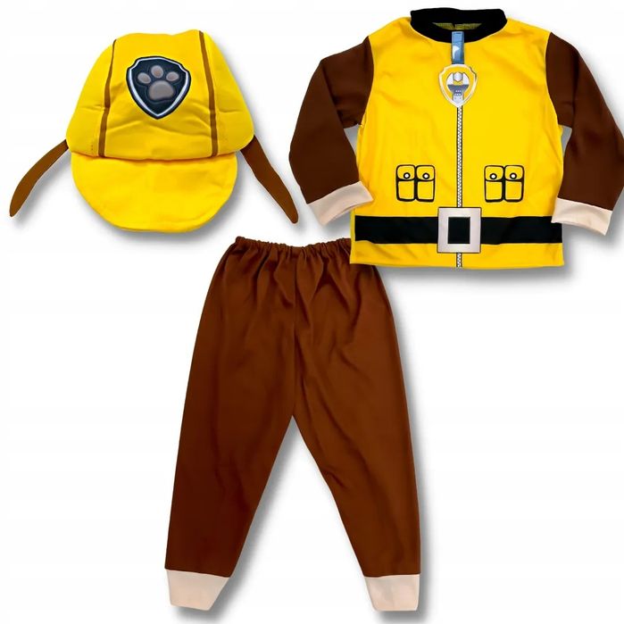 STRÓJ PSI PATROL Rubble Kostium-Rozmiar S- 98-110-Szybka Wysyłka 24H