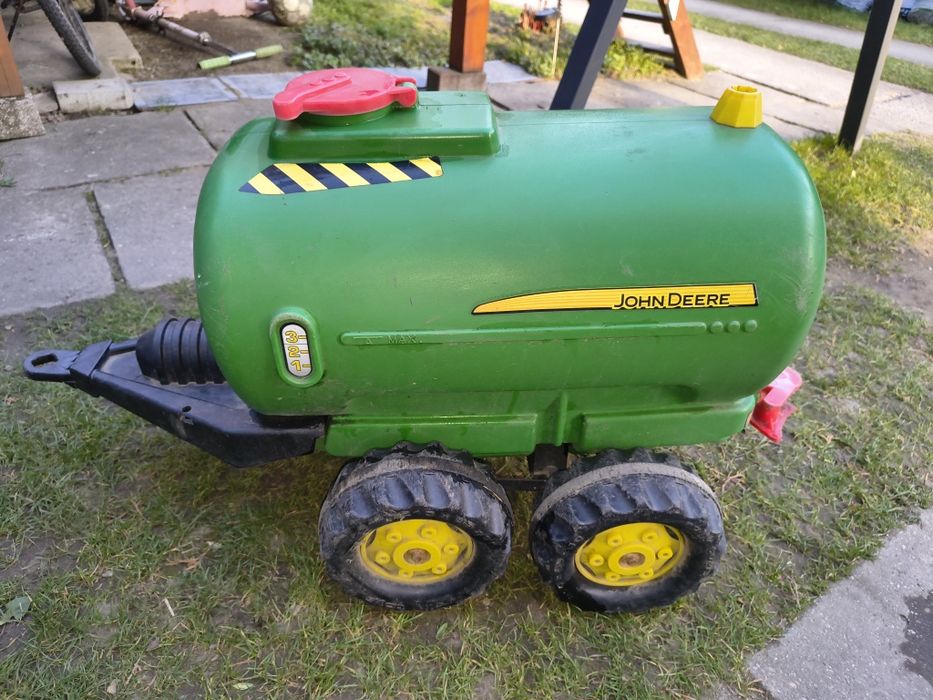 REZERWACJA Przyczepa cysterna ,beczka do traktoru dziecięcego duża  firmy John Deere