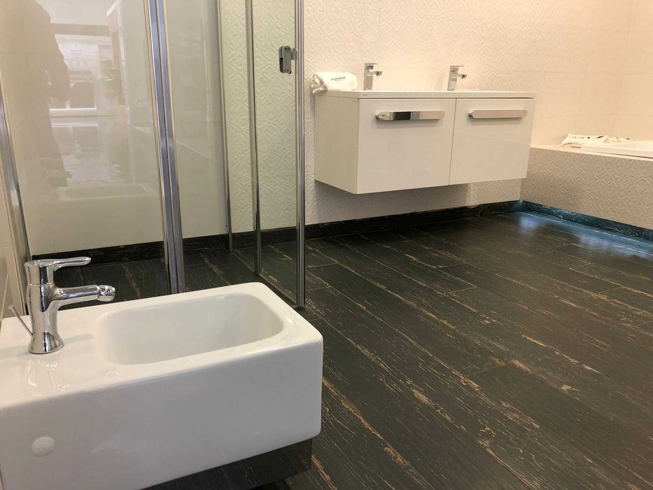 Płytki Gres 120x20cm Herrera Nero imitacja stara deska Str Paradyz G1