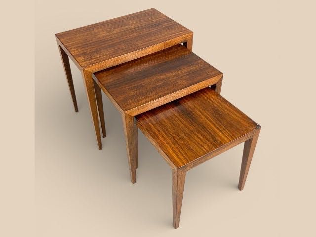 Zestaw trzech stolików nesting tables Severin Hansen Jr. (1936–2020)