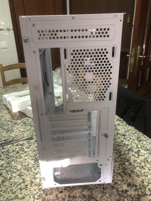 Caixa ATX Nox Hummer Vision Tempered Glass Branca