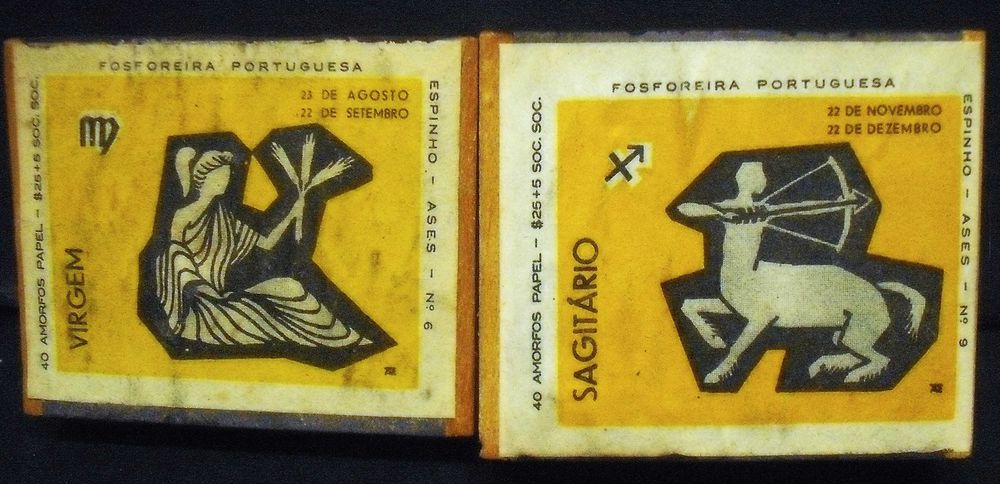6 Caixas de fósforos antigas anos 60 sem os fósforos/vazias